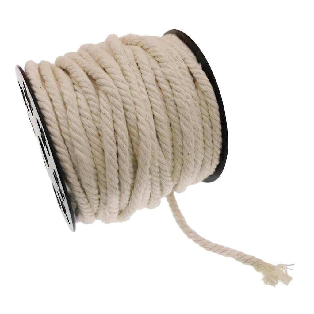 1 لفة القطن الطبيعي حبل مضفر الحبال الملتوية خيوط الحرف الخام الأبيض 20M