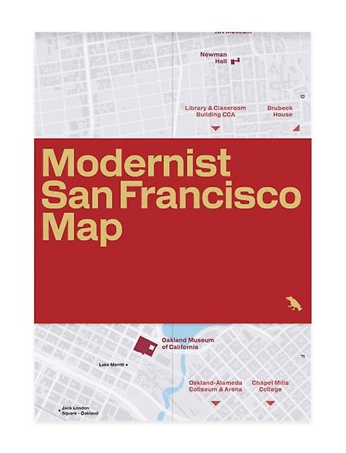 Modernist San Francisco Map by Mitchell Schwarzer