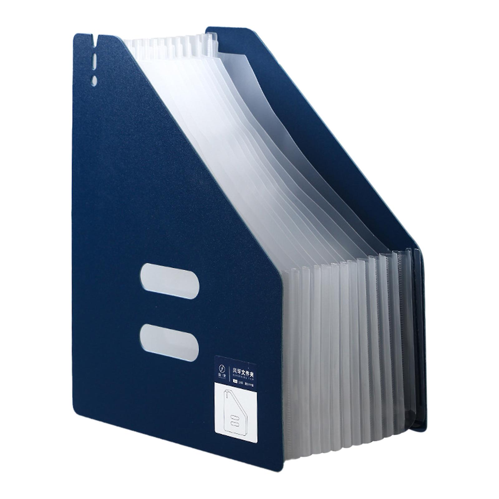 A4 File Folder Concertina Accordion Organiser 13 Compartments Wallet Pockets Multicolor