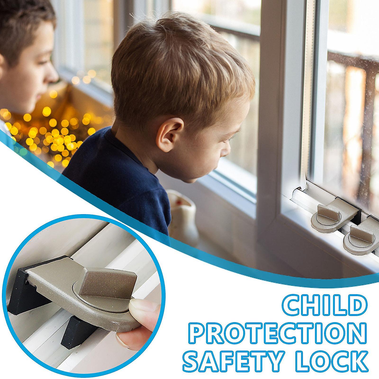 Kids Safe Sliding Ow Door Sash Restrictor Safety Catch()