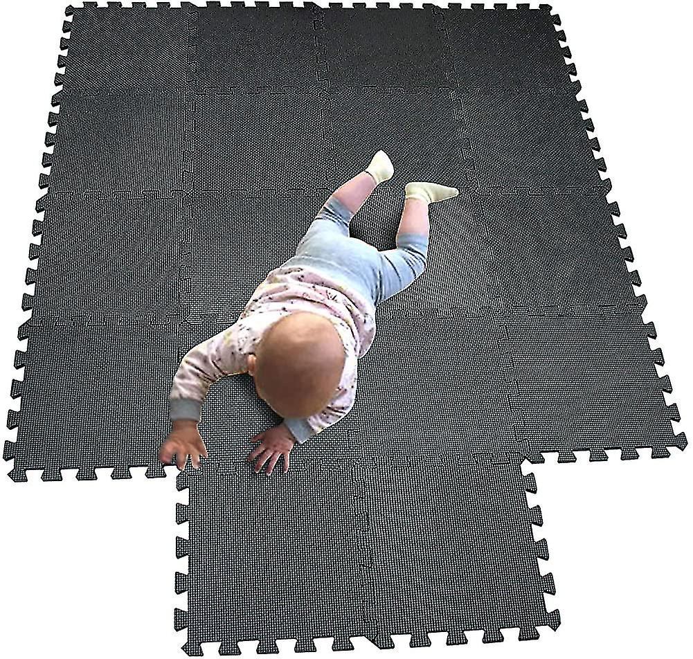 Mjuka skumgolvmattor Eva pusselplattor Golvskydd Set Golvskydd