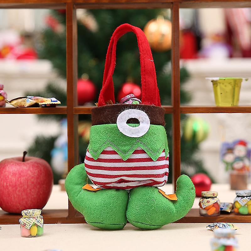 Christmas Elf Boots Candy Bag, With Handle, Set Of 2