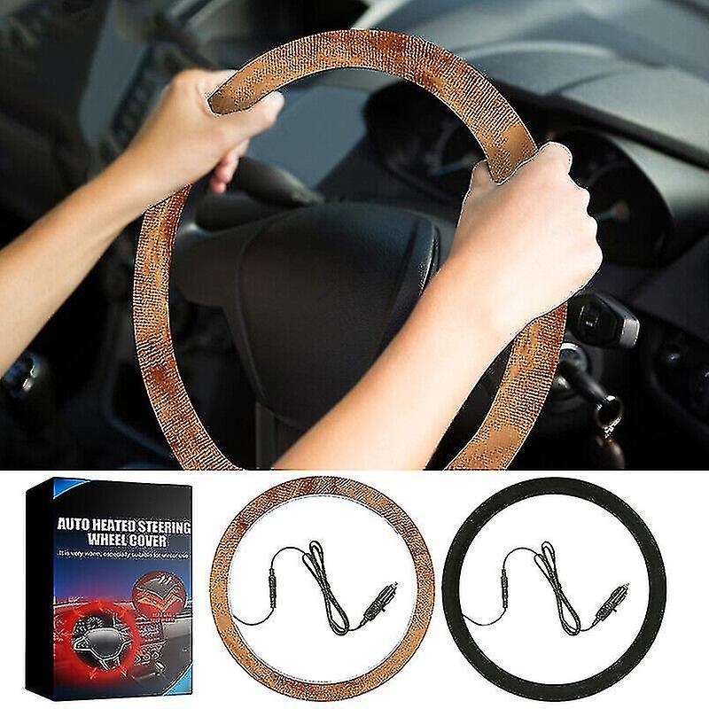 Beheizte Lenkradabdeckung - Winter Handwärmer Universal Auto Lenkheizung GD