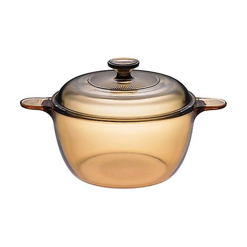 Amber 2.5L glass pot 1 unit