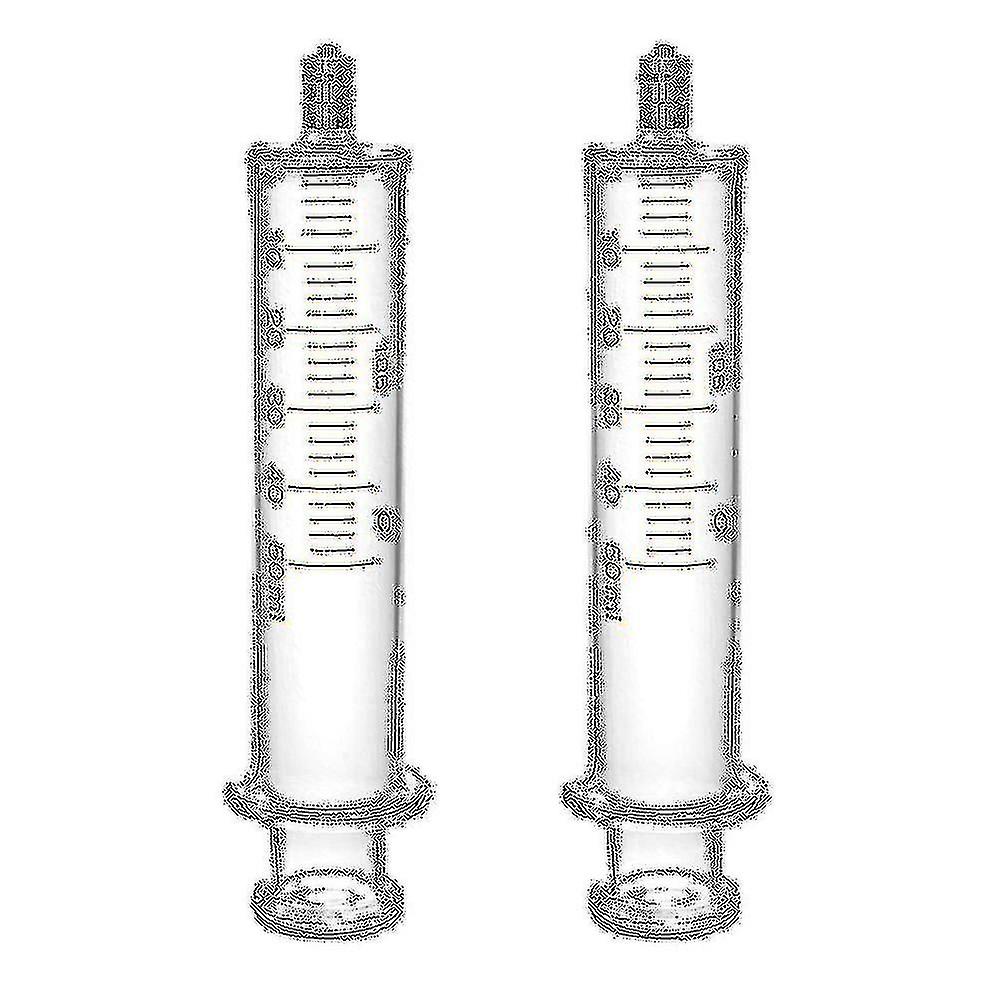 حقنة زجاجية قابلة لإعادة الاستخدام Luer Lock بدون إبرة ، 50 مل