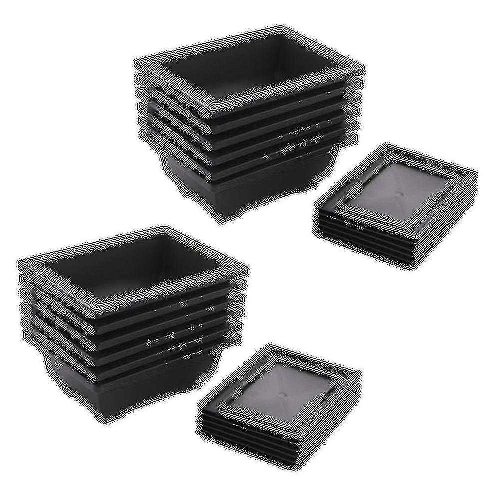 12-piece Bonsai Pots-classic Deep Wet Tray With Built-in Mesh-for Plants, Flowers, Herbs, Plastic S
