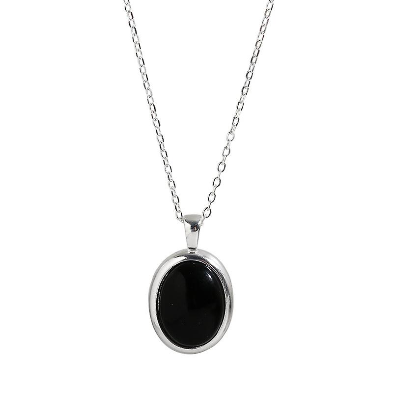 Pendentif Onyx Noir Vintage