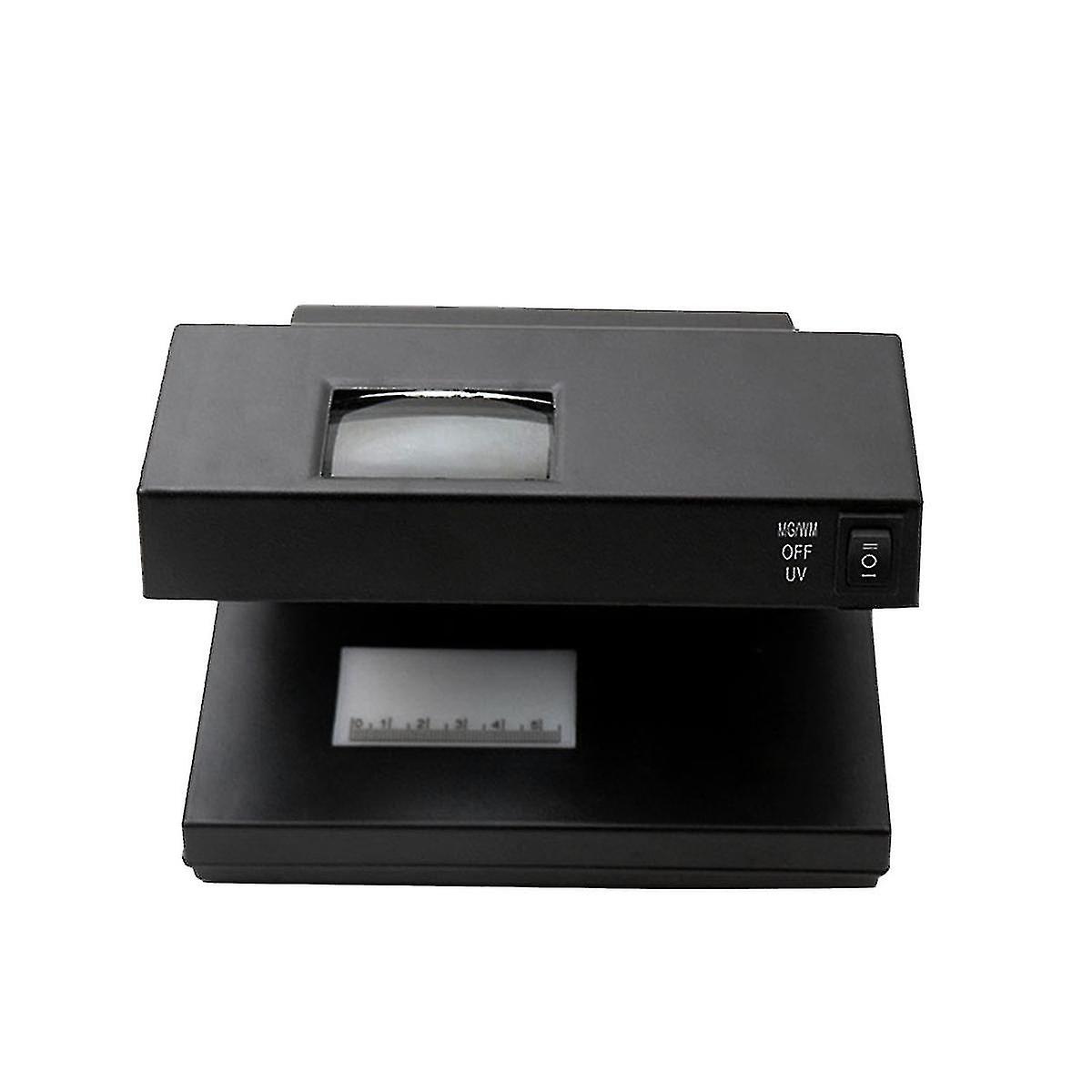 Portable Desktop Bill Money Detector Cash Banknotes Notes Checker Support Uv And Magnifier Us Plug
