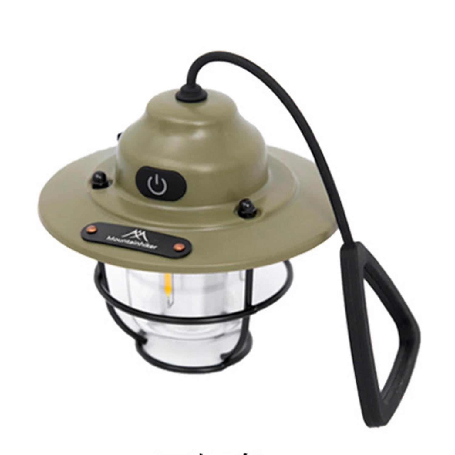 Retro Outdoor Cam With Silic Recharable Tent Hanging Lamp