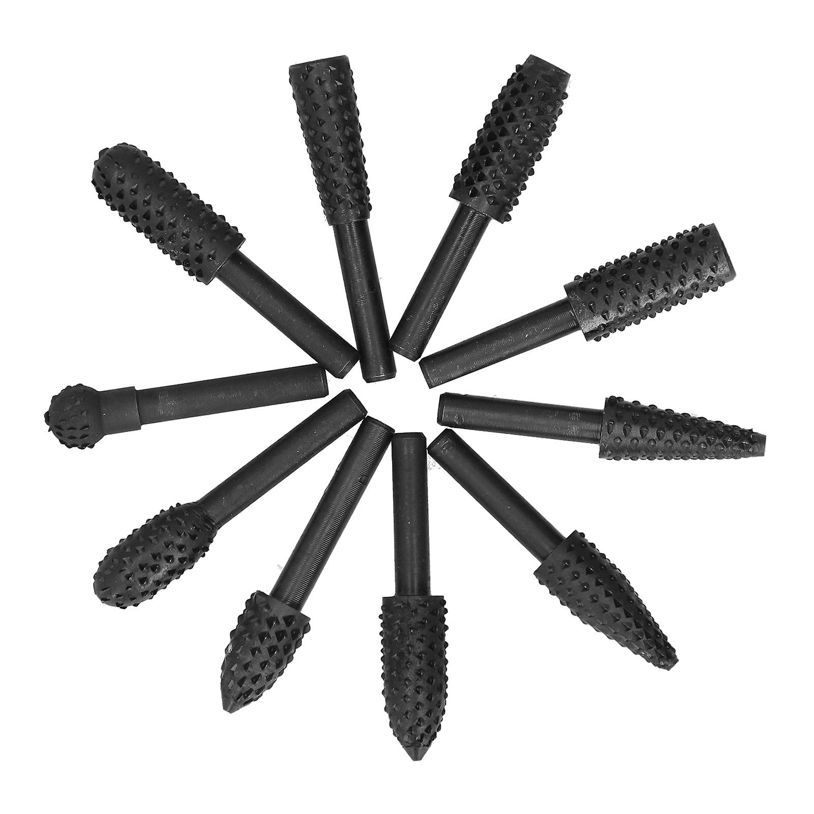 Carving Bit Set 10Pcs Carving Bit Set Electric Rotatable Efficient Multifunctional Grinding Head Metal Engraving Tool