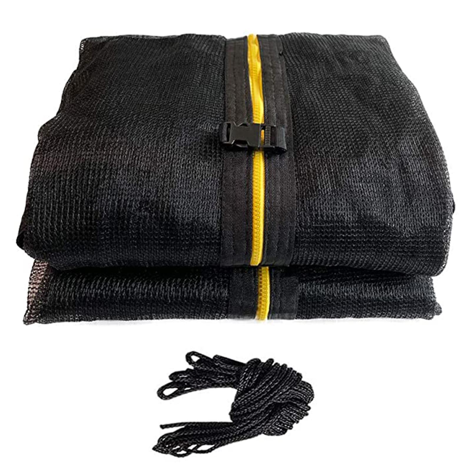 Replacement Trampoline Safety Net Breathable Proctive Net Fits for Round Frames Easy to Install