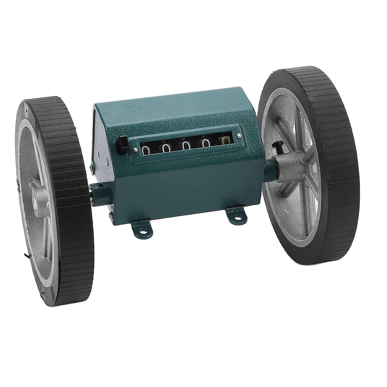 Green Digital Rolling Meter Counter 5 Digit Simple Mechanism Clear Display for Fabric Manufacture