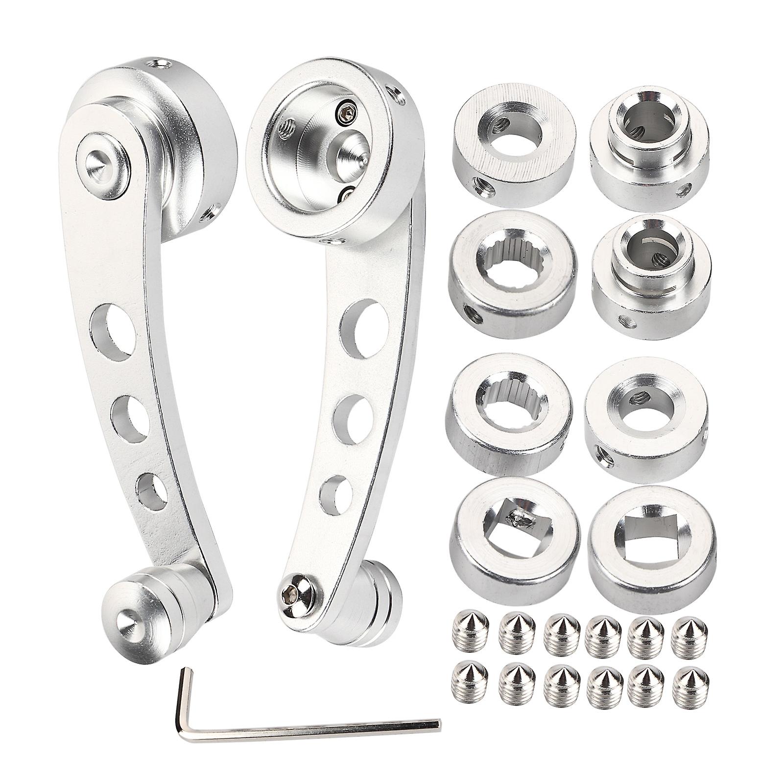 Winder Crank,2pcs Alloy Window Handle Window Crank Winder Riser Streamlined Design