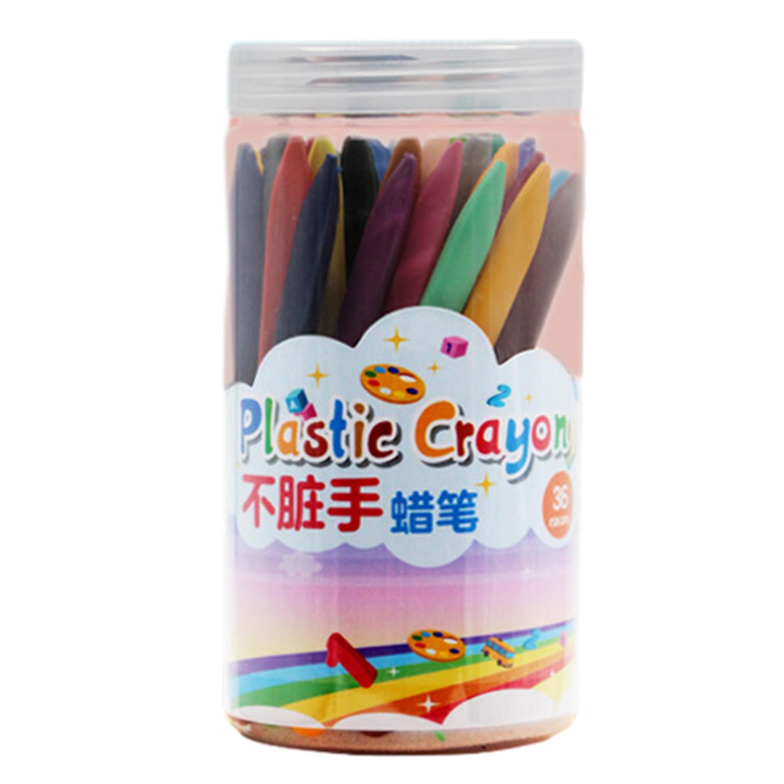 12/24/36 Colors Barrel Triangles Crayons Art Learning Stationery Crayons Gift for Birthday