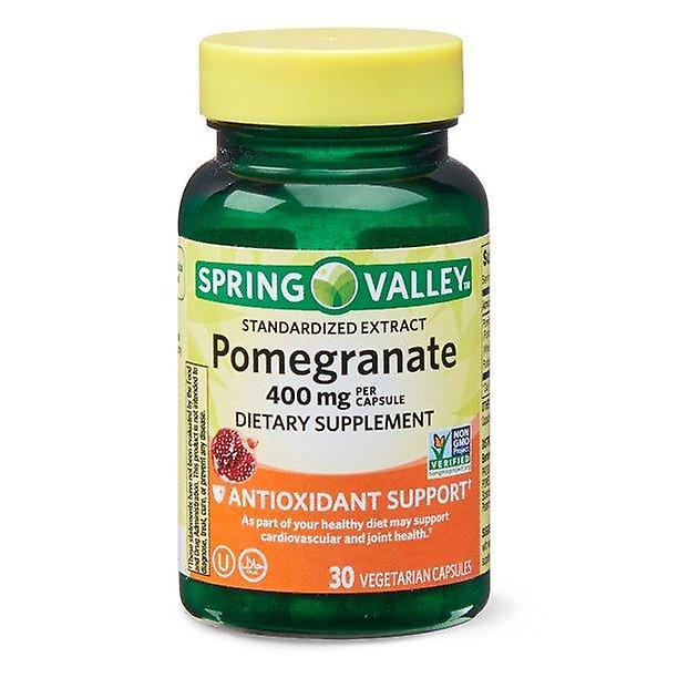 Spring Valley Pomegranate Extract Vegetarian Capsules, 400 Mg, 30 Count