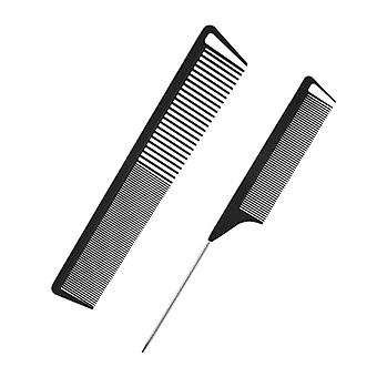 2Pieces Hair Comb Anti-Static Tail Comb Wide Tooth Hair Comb Pin Tail Comb