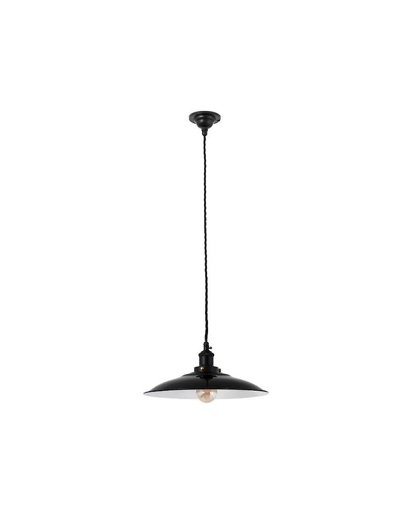 Lampada a ciondolo nero Lang
