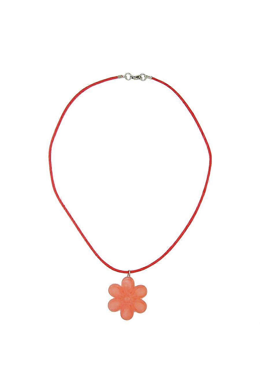 Necklace Flower Pink - Gl07042