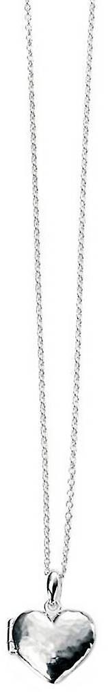 Beginnings Hammered Heart Locket - Silver