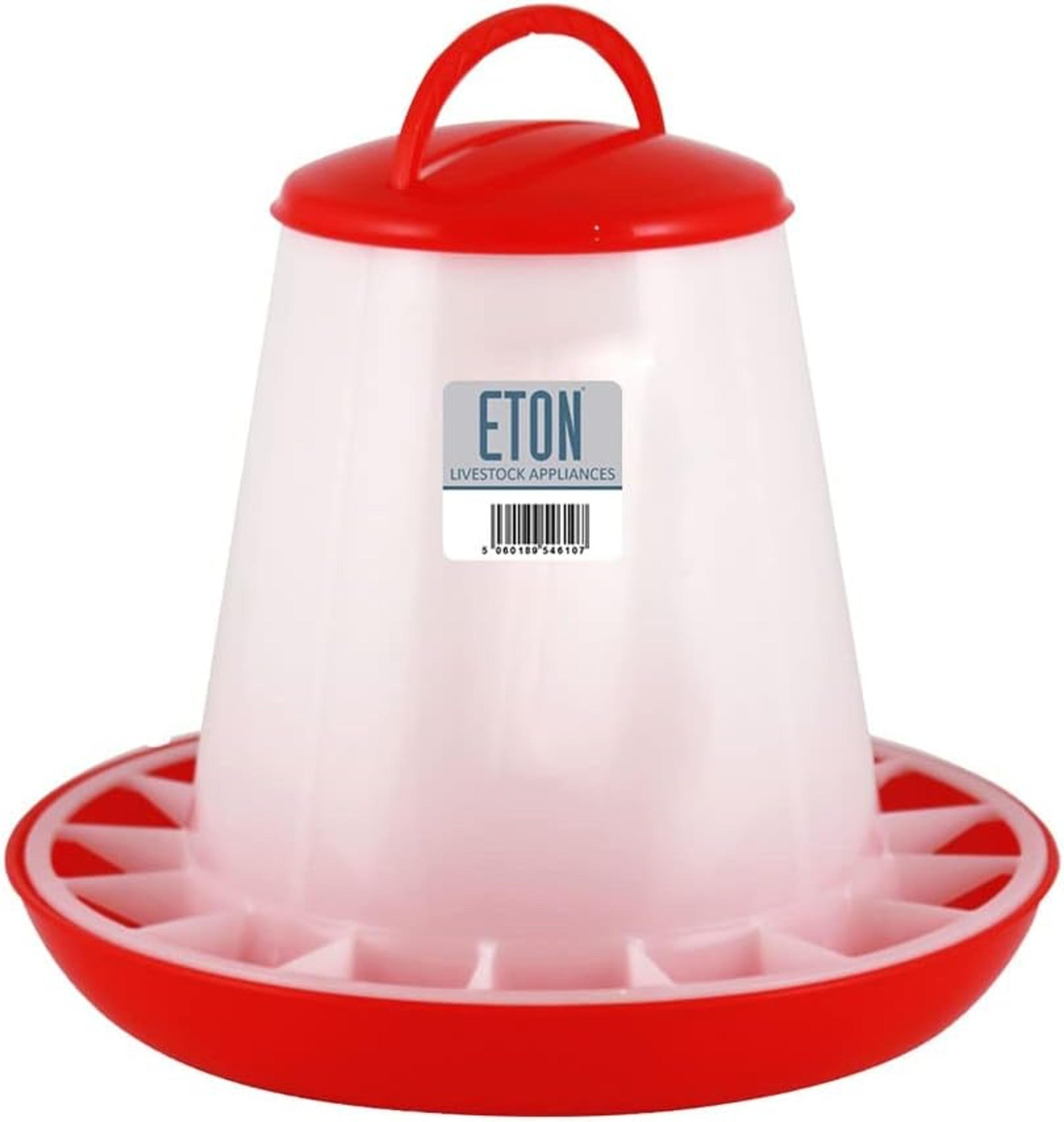 Eton TSF3 Robust Plastic Poultry Pigeon Feeder c/w Lid 3kg