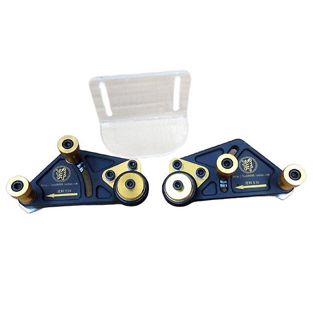 Table Saw Eccentric Feeder Guider For T-tracks Fence, Workbench Press Stock Push Guide W/ Bearing Wheel Woodworking Tools