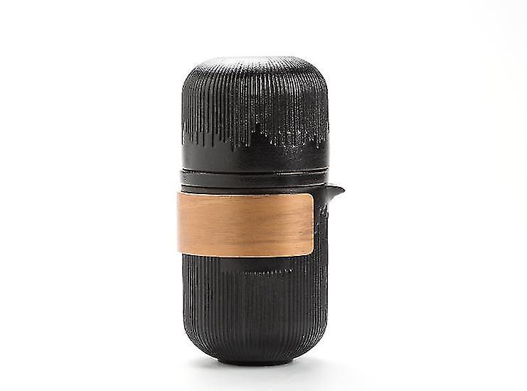 Log Wind Rhythm Black Pottery Express Cup