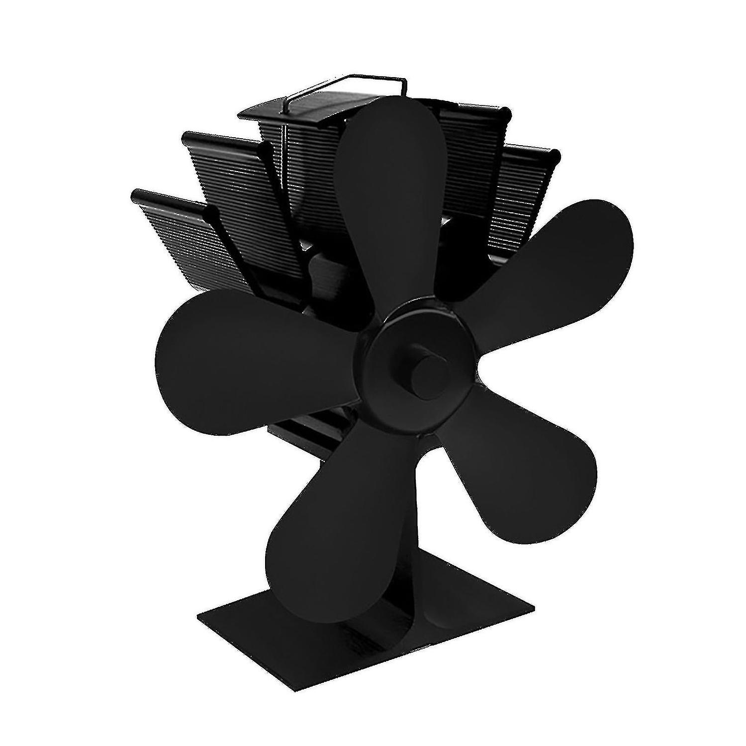 Blade Thermal Powered Wood Stove Fan Wood Log Burner Fireplace Friendly Fan