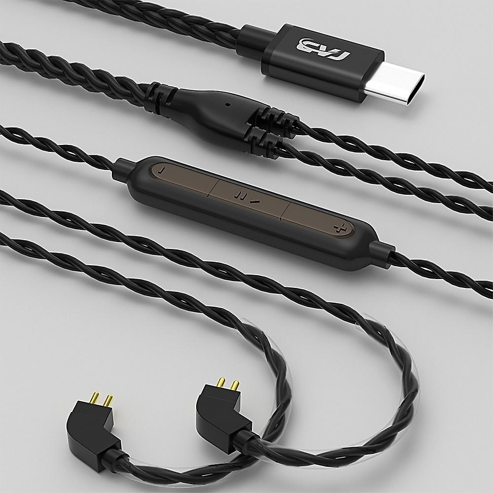 CVJ V6 Type-C OFC Core Earphone Cable 0.75mm