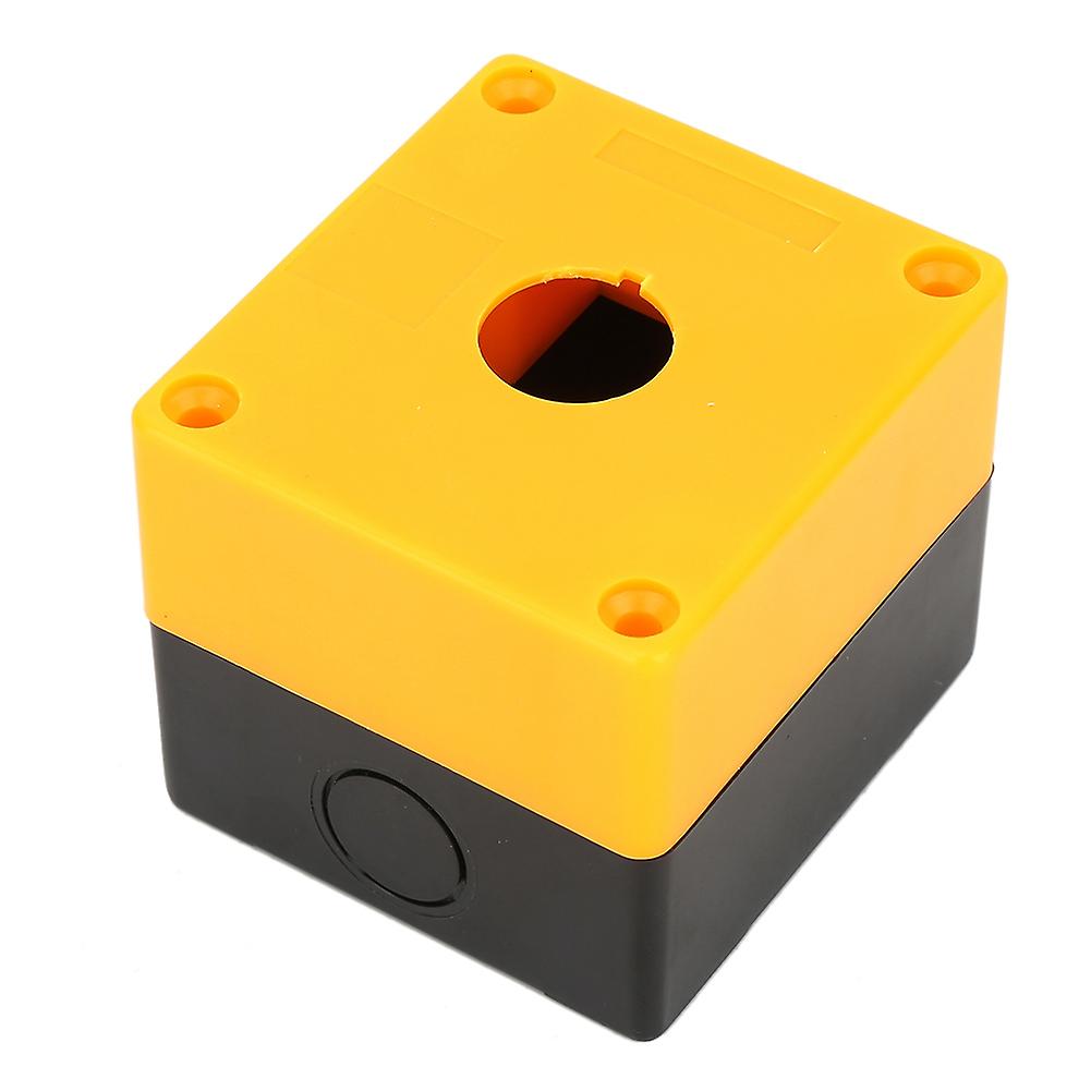 BX1 22mm One Hole Push Button Switch Control Protective Box Case Waterproof (Yellow)