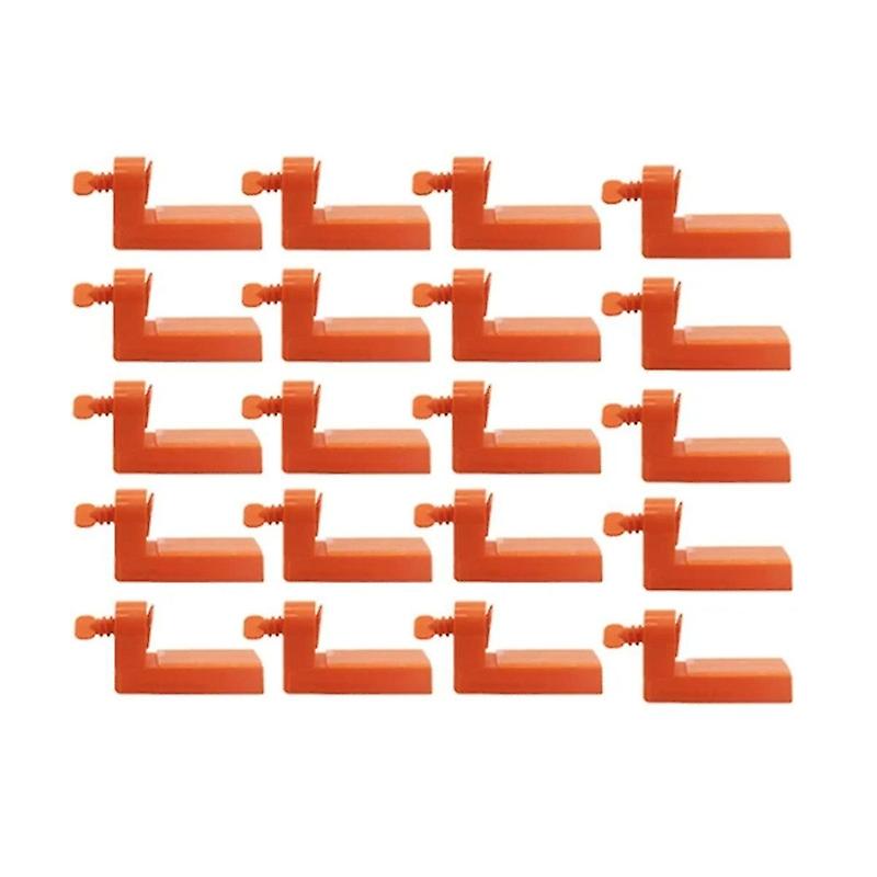 20Pcs Male Angle Tile Leveling System Clips Spacers with Tape for Floor Wall Ceramic Fixing Laying C