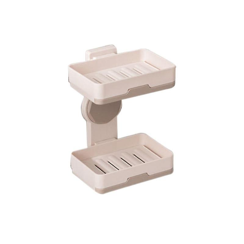 1pcs Double Layer Soap Dish For Bathroom Kitchen