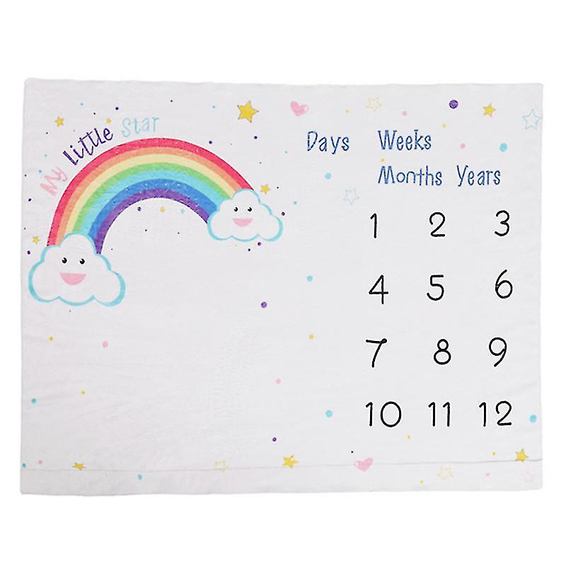 1 قطع بطانية شهرية مطبوعة