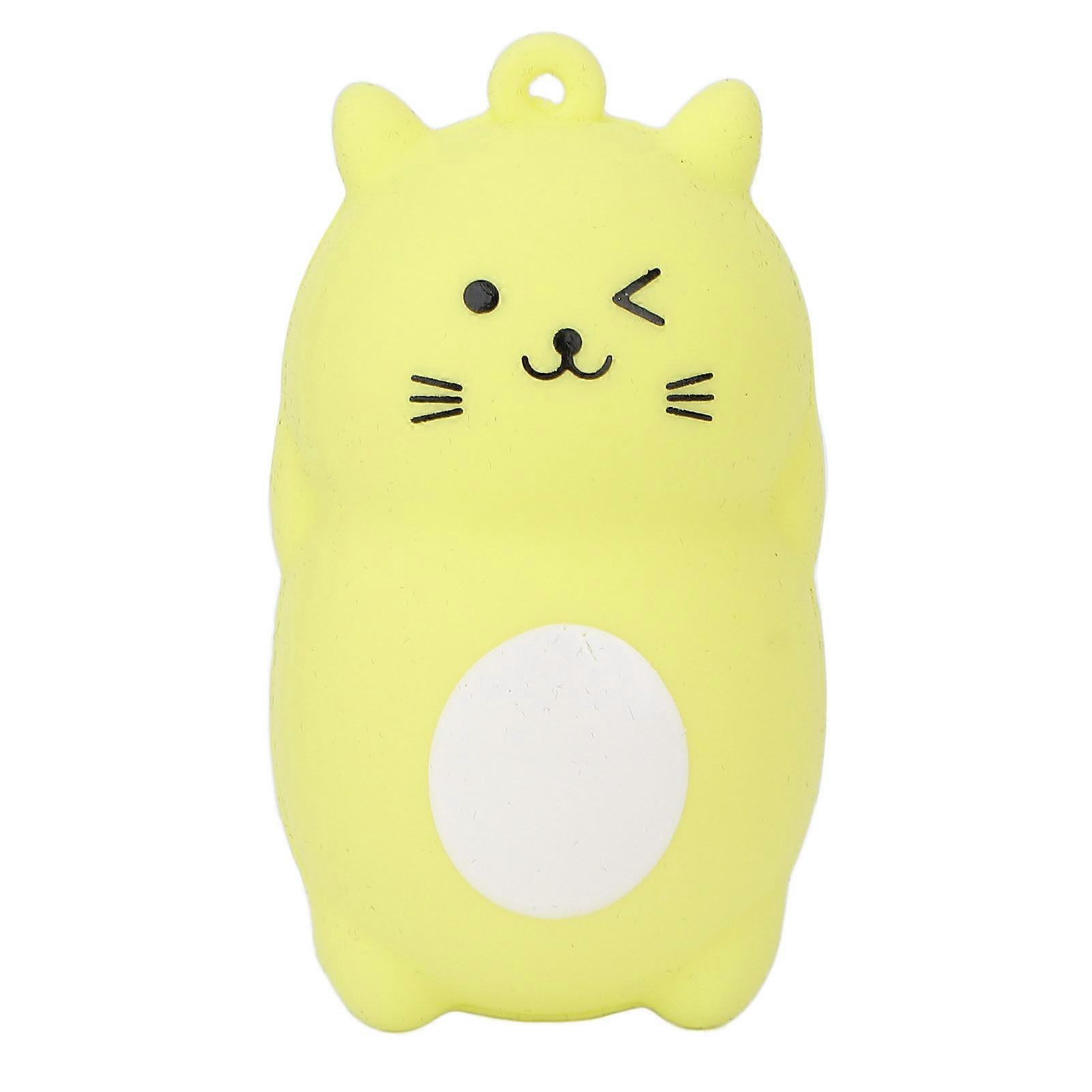 Handheld Silicone Hand Warmer Shell Portable Cute Cartoon Cat Styling For Winter Indoor Outdooryellow