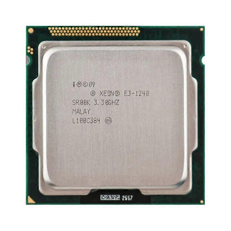Xeon E3-1240 CPU - Socket LGA 1155 4 Cores 8 Threads 3.3GHz 8MB L3 Cache 80W.