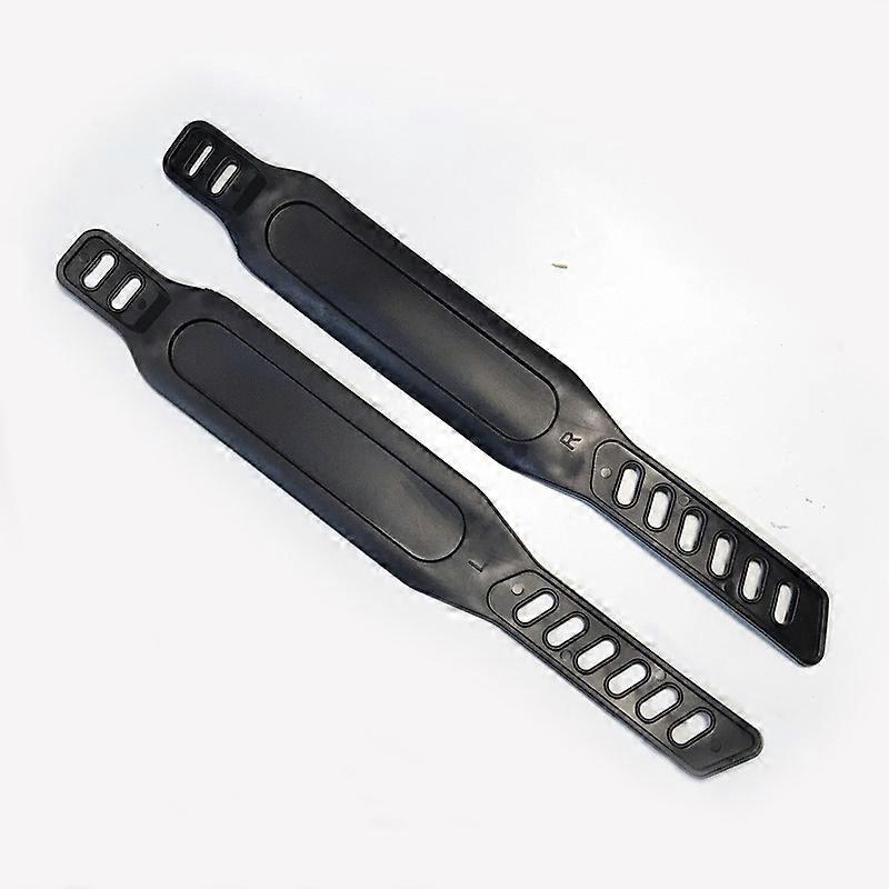 Exercise Bike Pedal Straps Rubber Pedal Straps Easy to Adjust Universal Pedal Straps 2 Pairs Black31*4.5cm