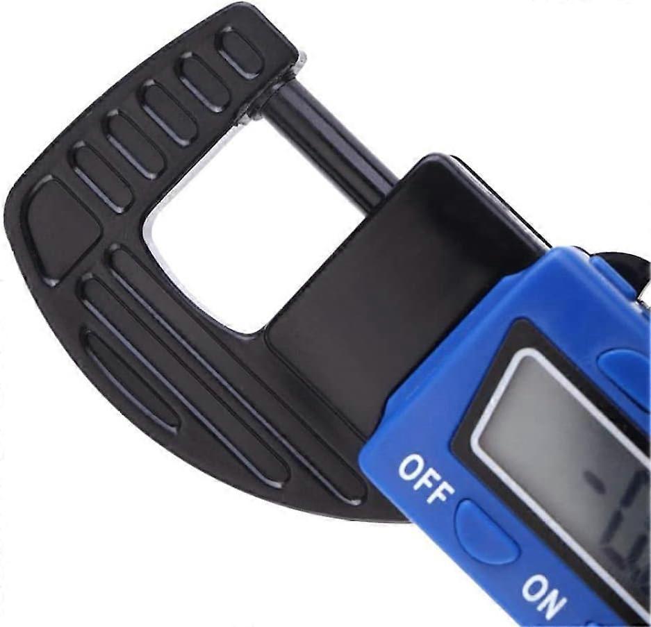 Digital Thickness Gauge Micrometer Blue Electronic Measure Tool Portable with Precise LCD Display Hardware Tools