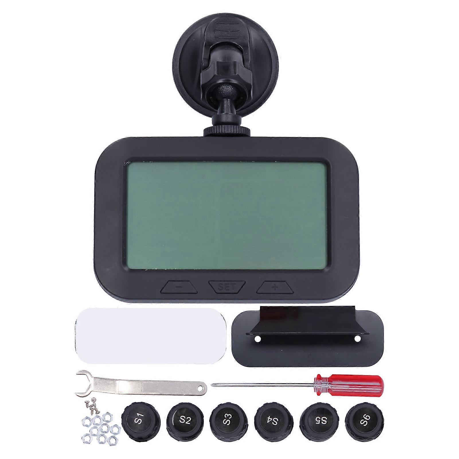 Truck Tire Pressure Monitor System IP67 Waterproof 6PCS External Sensor Leakage Alarm E2U411