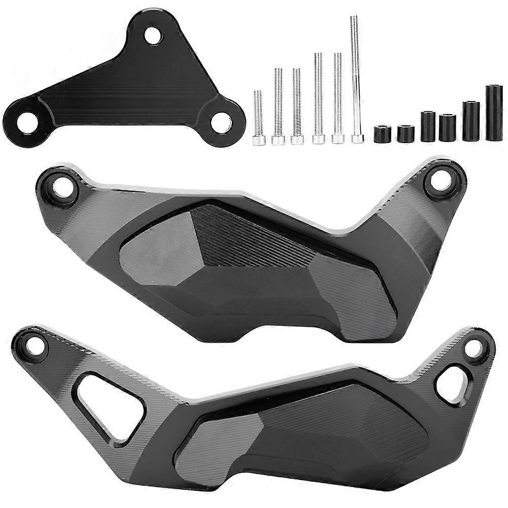 3pcs Engine Guard Sliders Crash Pad Protection Fit for Kawasaki ninja400 17~18 (Black) E2U~01