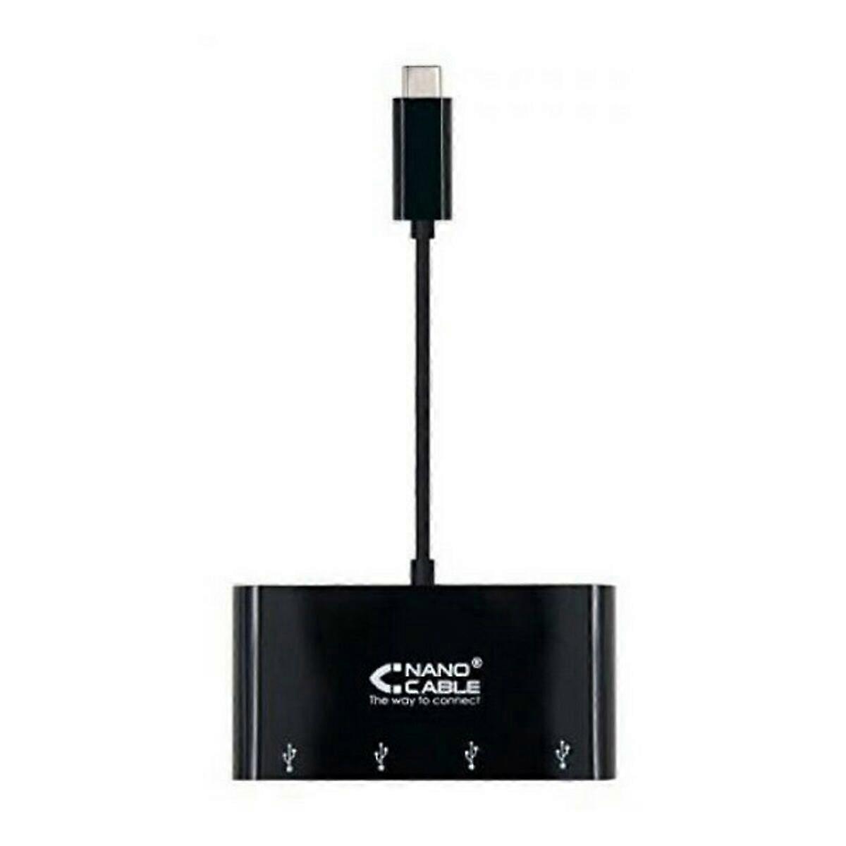 USB-C to USB Adapter NANOCABLE 10.16.4401-BK (10 cm) 10 cm