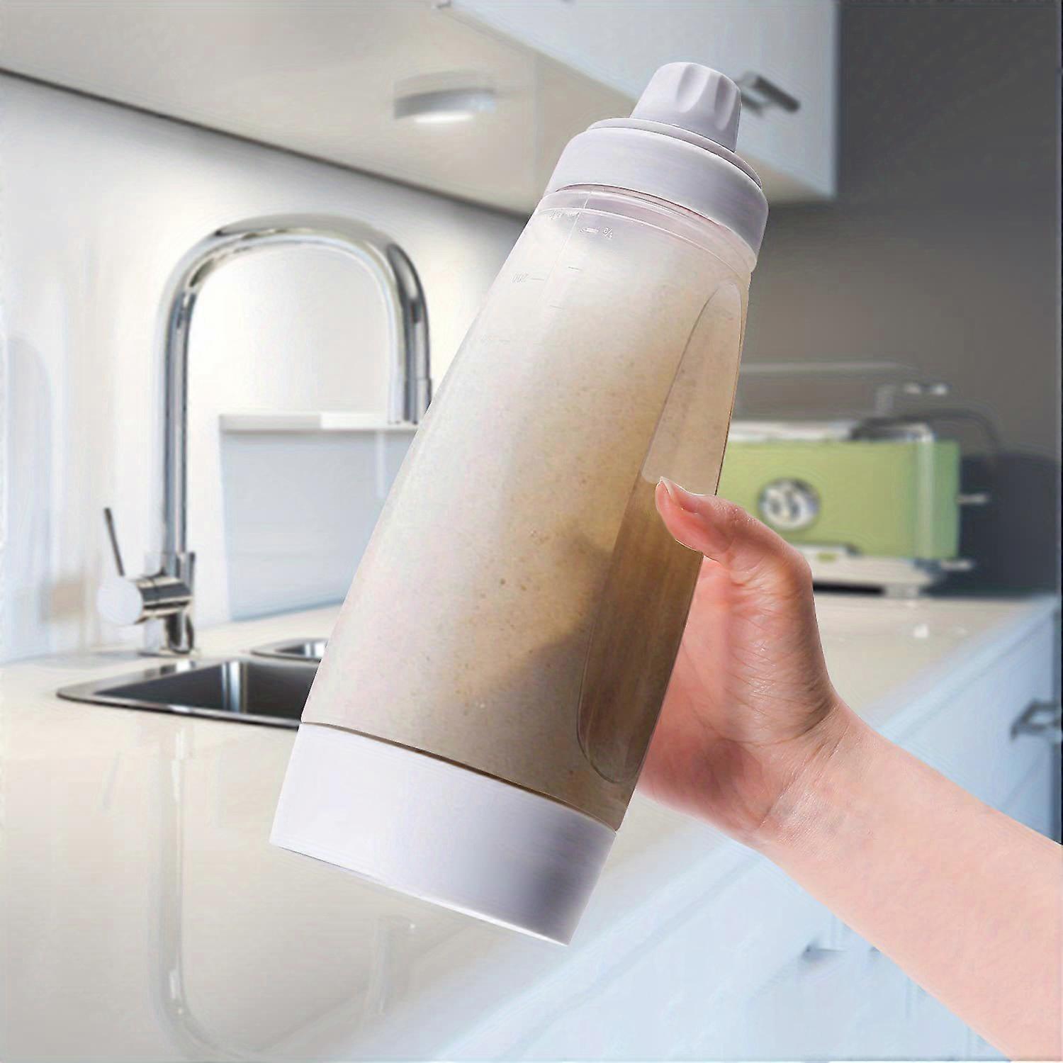 Pancake Batter Bottle, Battler Mixer With BlenderBall Wire Whisk, Pancake Batter Dispenser Bottle For Baking Pancakes, Cupcakes, Muffins, Crepes, And