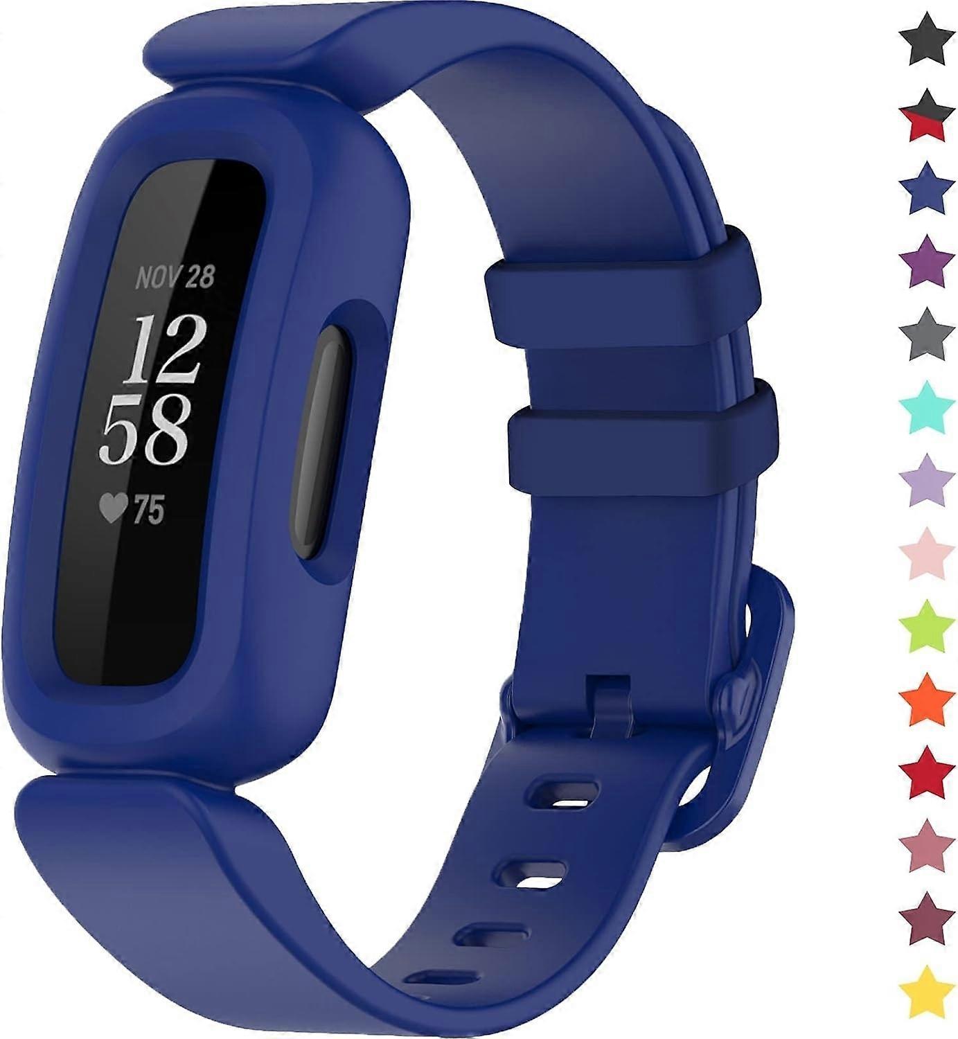 with Fitbit Ace 3 for Kids, Soft Silicone Waterproof Bracelet Accessories Sports Watch Strap Replace