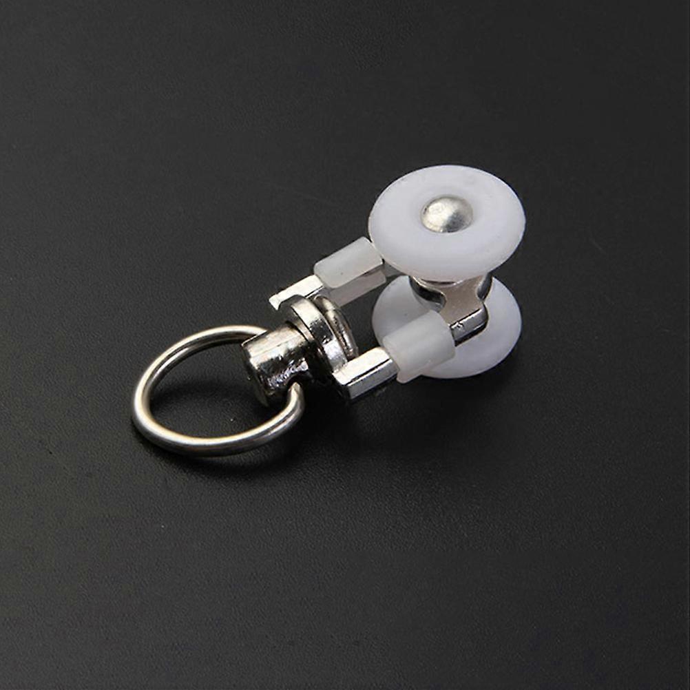 20Pcs Cortina Track Gliders Double Wheel Rolling Rail Runner Slider Rollers
