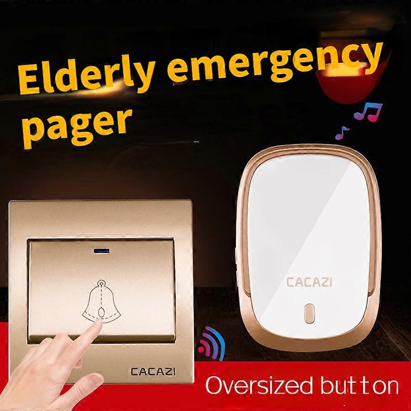 Wireless pager one key distress remote alarm for the elderly bedside disabled toilet help alarm