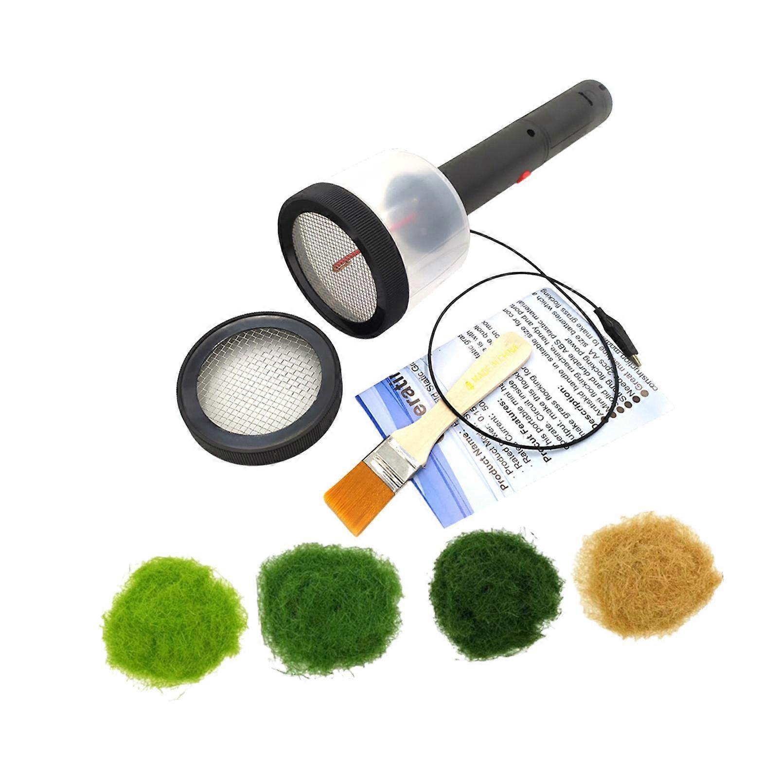 Static Grass Applicator Portable with Brush for Landscaping Flocking Machine
