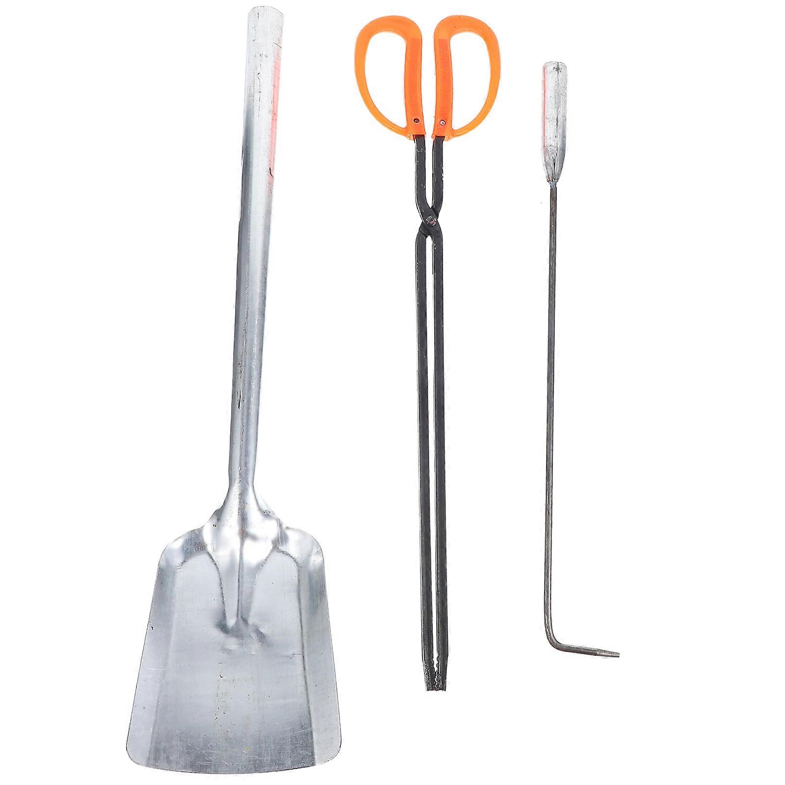 1 set eldstadsverktyg eldstadsspade eldstadsredskap och eldkrok eldstadstillbehör