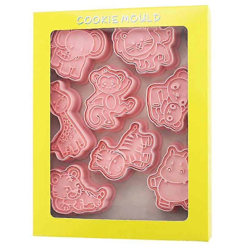 8PCS Animal Pattern Non-Stick Cookie Cutter