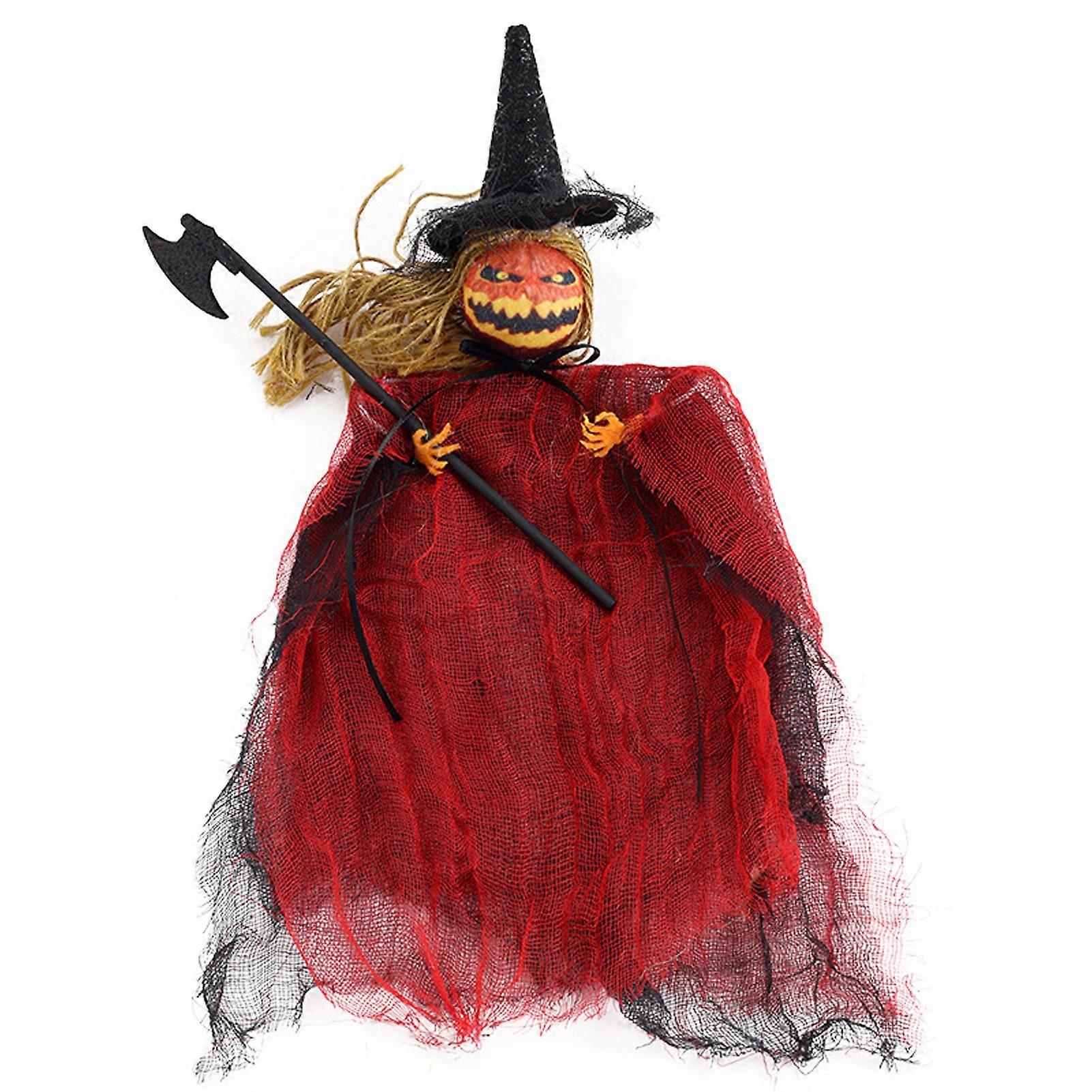 Spooky Halloween Plush Dolls Spooky Pumpkin Design Create Atmosphere Realistic Doll for Haunted Houses Parties Qinghai