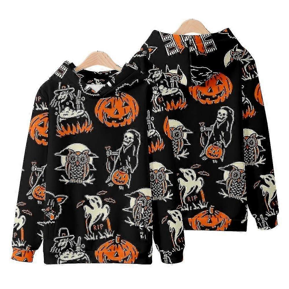 Hooded Sweatshirt Halloween Kids/adults 3d Digital Print Jacket Autumn/winter Jacket