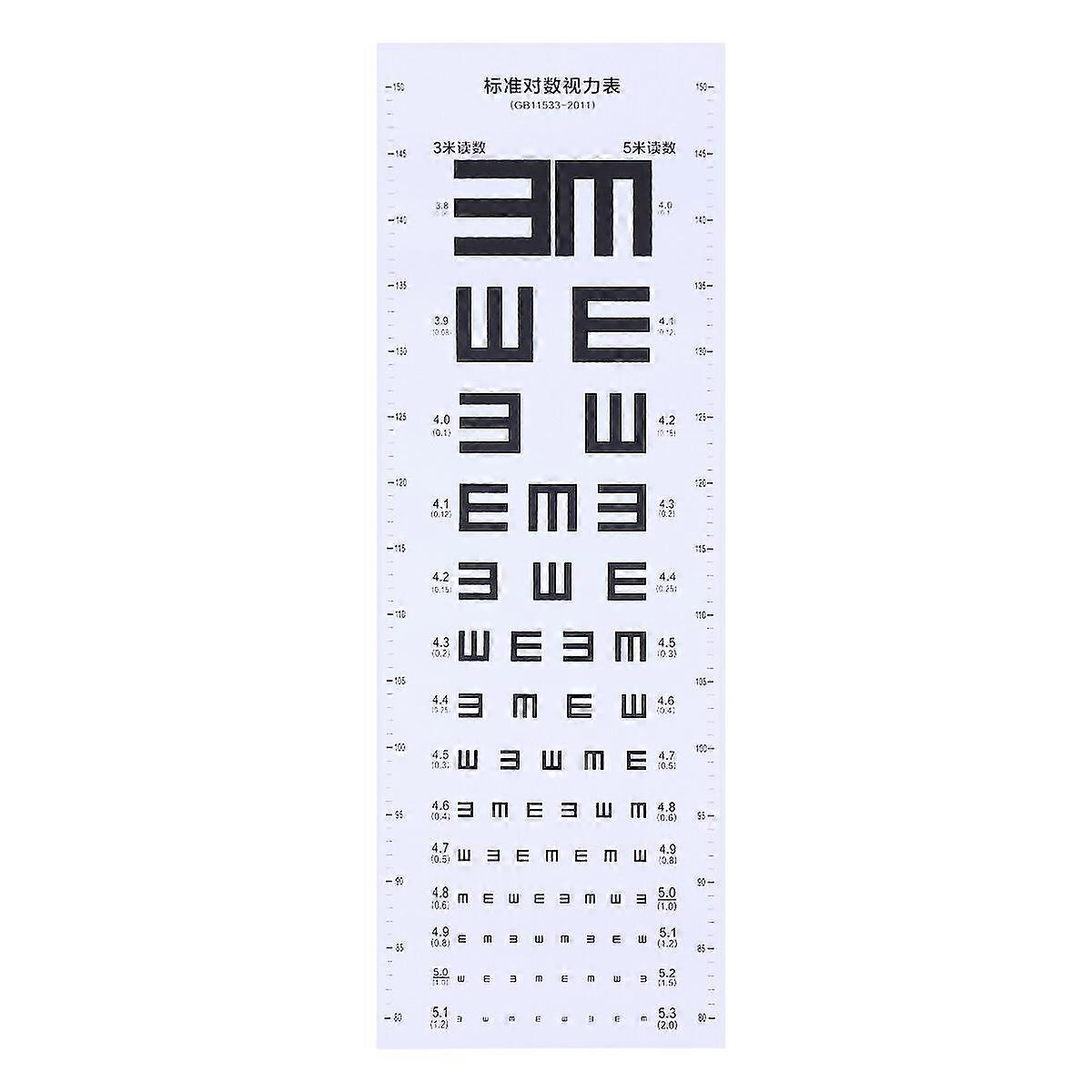 Thick Plastic Eye Chart Visual Testing Chart For Home School Eye Charts For Eye Exams (white) from Shantou Centure