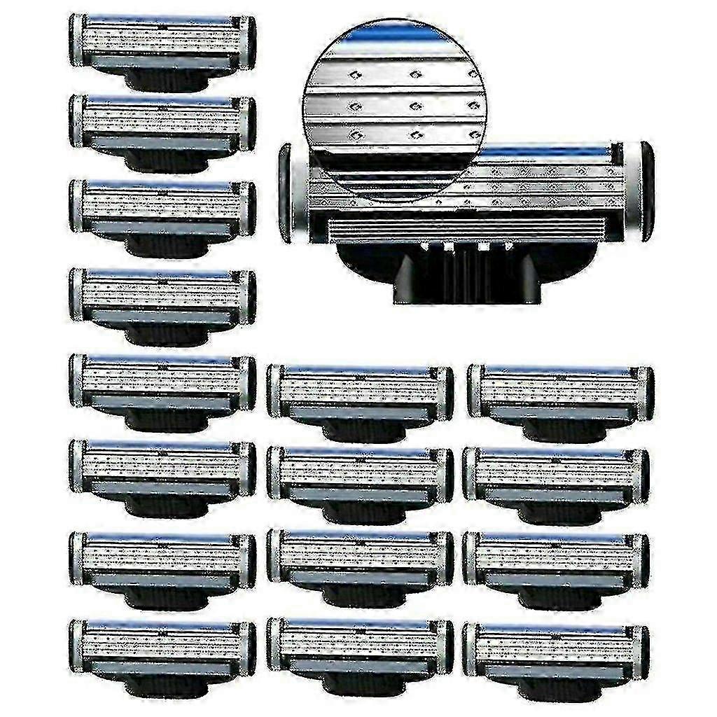 Pack Of 32 3-layer Razor Blades For Mach Manual Razor Razor Blades For Men Free Shipping